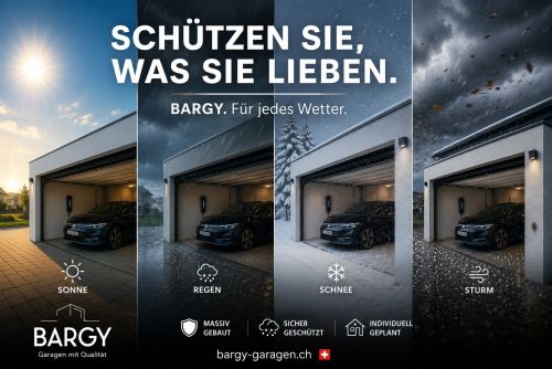 SCHÜTZEN SIE, WAS SIE LIEBEN! BARGY Garagen Für jedes Wetter ☀️🌧️❄️⛈️ Schützen Sie, was Sie lieben ❤️🚗🏠 Der Hagel vom...
